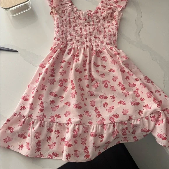 NWOT Hill House Home Ellzabeth Nap Dress Crepe Love Letters Capsule - Picture 4 of 4